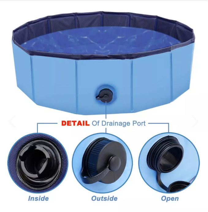 Piscina Plegable Para Mascota 80x20 cm