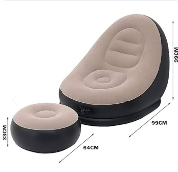 Sofa Inflable con Puff